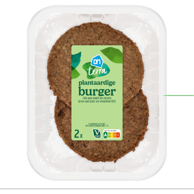 Alle AH Excellent burgers en AH Terra plantaardige burgers 2 stuks