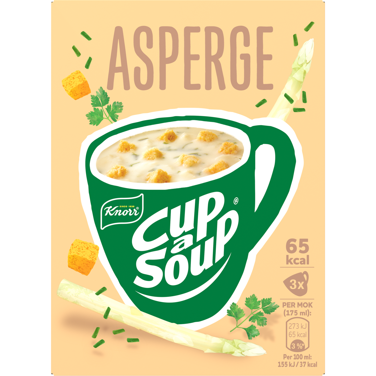 Knorr Cup a Soup. Alle varianten. Pak 3 stuks