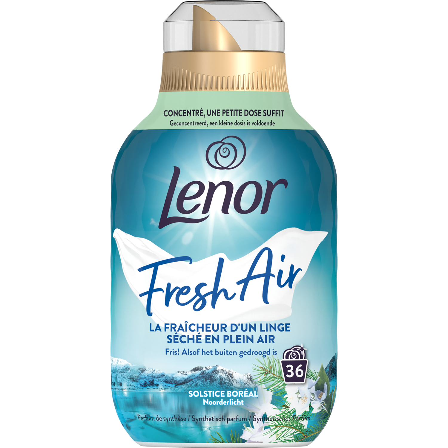 Lenor Fresh Air wasverzachter Alle varianten. Flacon 36 wasbeurten.