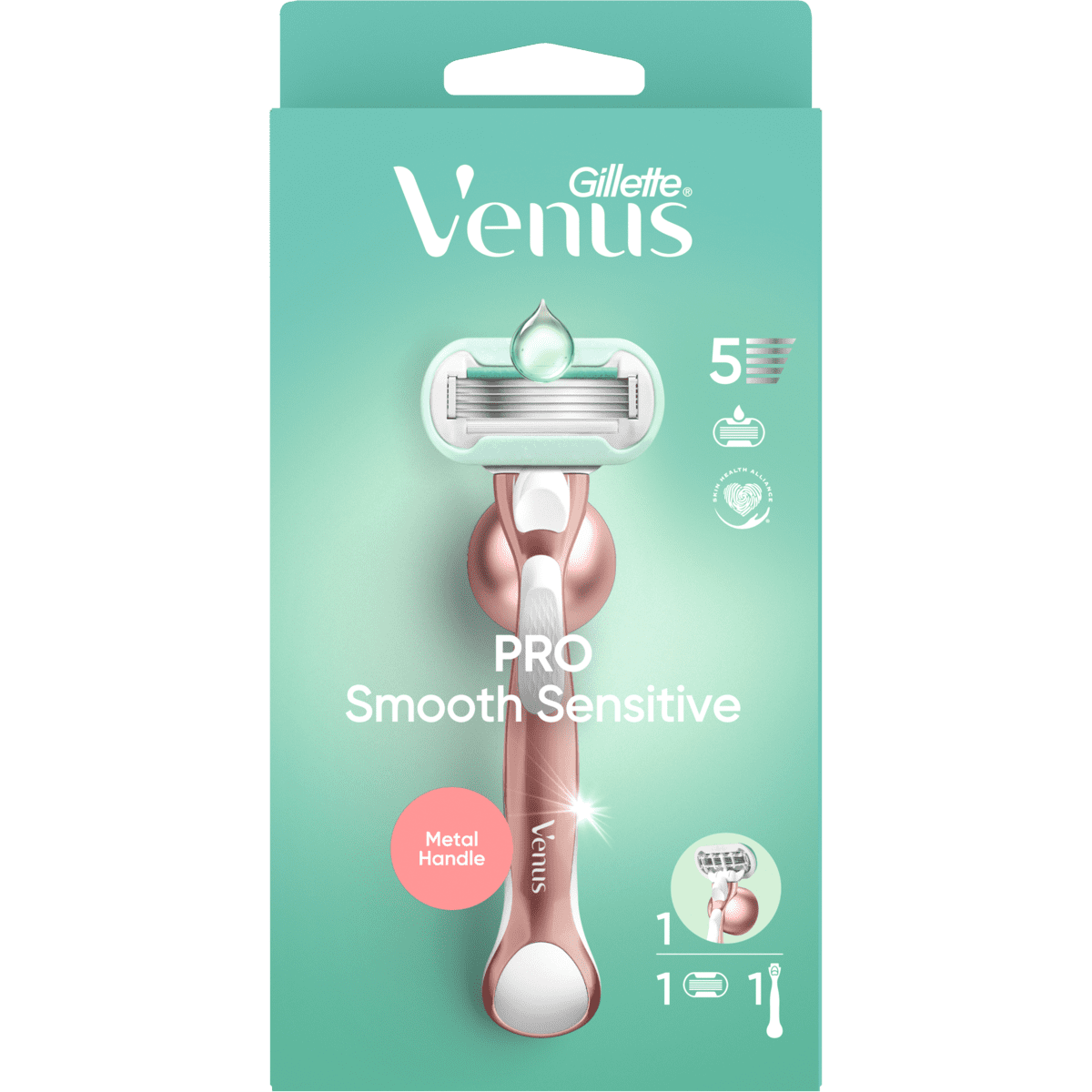 Gillette en Gillette Venus scheersystemen m.u.v. trimmers en scheersystemen met 10+ navulmesjes bijv. Venus Smooth Sensitive scheersysteem