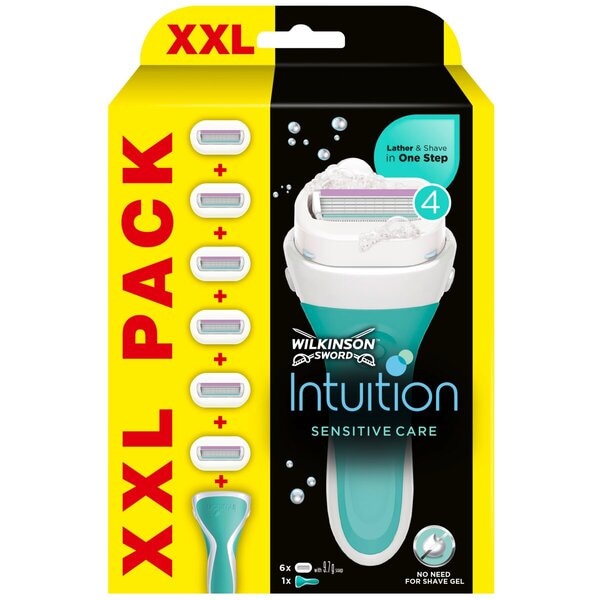 Wilkinson Sword en Intuition scheerapparaten, navulmesjes en wegwerpmesjes