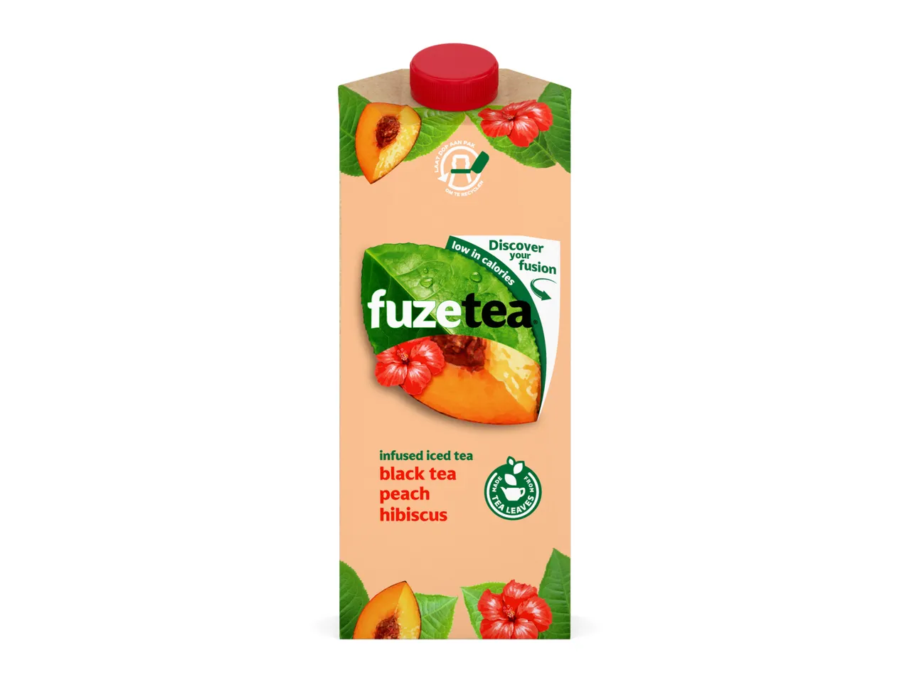 FUZE TEA In de varianten green lemon, black peach en mango kamille