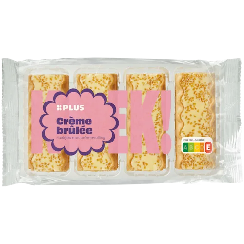 PLUS Crème brûlée koekjes en hazelino's Pak 200-250 gram